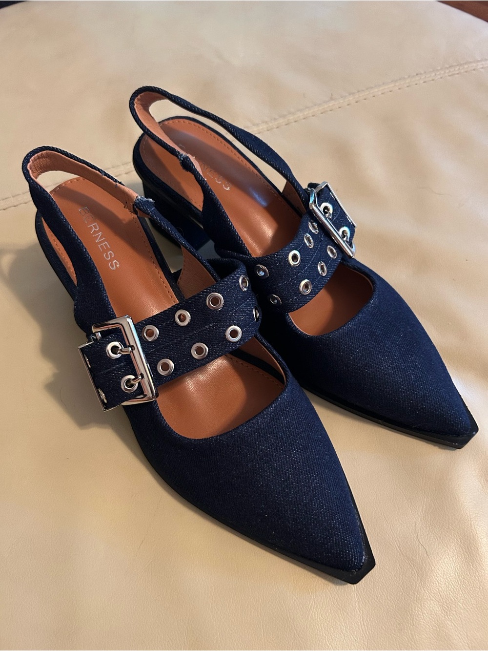 WOMEN'S BERNESS ABIGAIL PUMPS dark denim